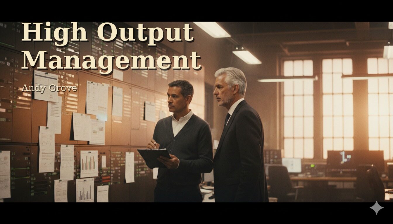 High Output Management cover, Andy Grove