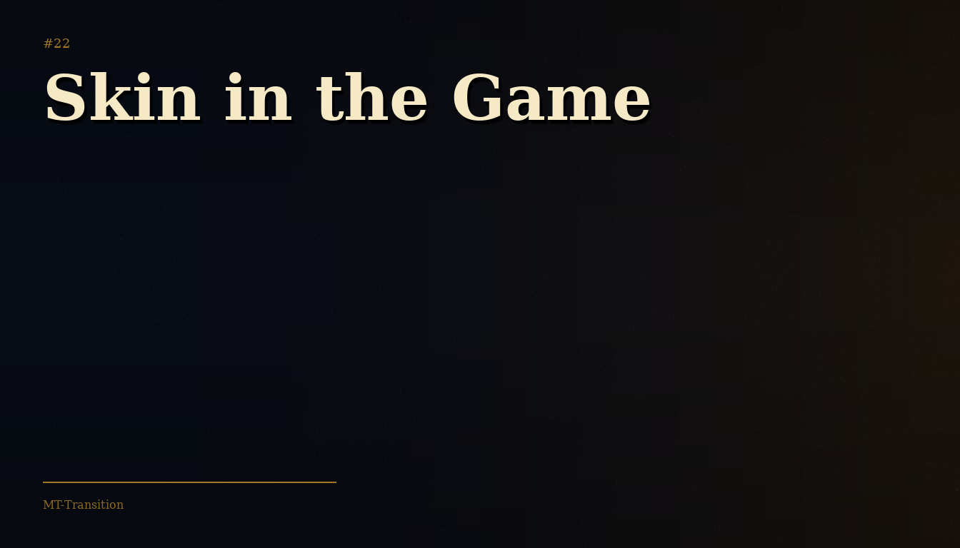 Skin in the Game — Nassim Nicholas Taleb, appliqué au <a href=