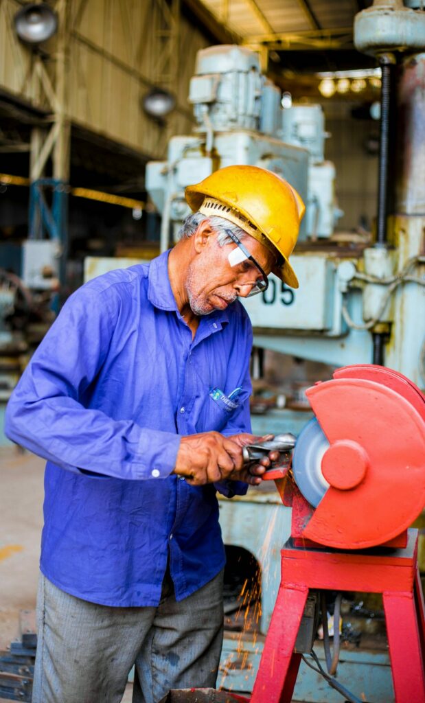 Industrielle Produktionslinie bei Standortverlagerung